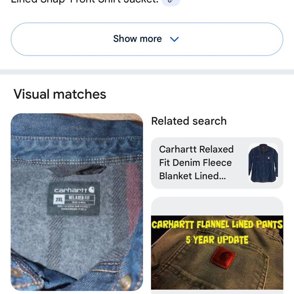 Carhartt Indigo Denim Shirt Jacket